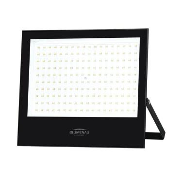 Imagem de Refletor Blumenau De Led Slim 200w 3000k Preto Bivolt