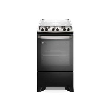 Imagem de Fogão 4 bocas Electrolux Preto Experience com Mesa Inox, Timer e Tripla Chama (FE4TP) Bivolt