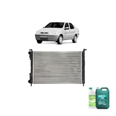 Imagem de Kit Radiador Palio/Siena/Stradiadora 1.6 1.8 96 + Aditivo e Água Desmineralizada 5L