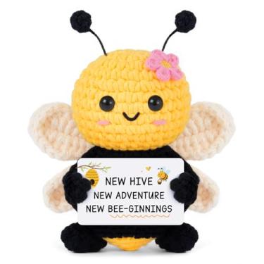 Imagem de HeyPieces Housewarming Gifts New Home- Handmade Crochet Bee