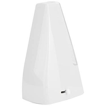 Imagem de Generic Regulação de Velocidade Rápida do Estilo da Pirâmide do Metrônomo da Música para Músicos, Movimento de Aço Plástico para o Violino Baixo Grupo Tambor Piano (Branco)