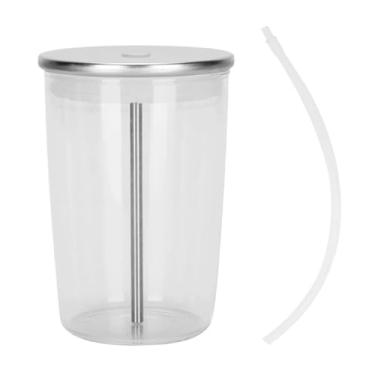 Imagem de Copo de leite de vidro A07R, espumador de leite, compatível com máquinas de café Yurui Jura HP3/1/2 ENA8 Z6X3X7