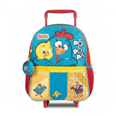 Imagem de Kit Mochila Escolar De Rodinha Infantil Com Lancheira Personagem Animado 13L