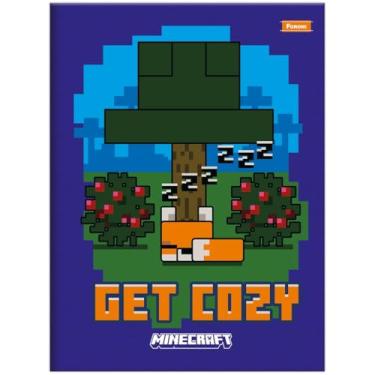 Imagem de Caderno Minecraft FORONI Universitário BROCHURA - 80 Folhas (Azul)