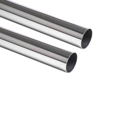 Imagem de Vigorous Tubo de aço inoxidável 304 de diâmetro externo 304, tubos retos redondos de aço inoxidável soldados, tubo de metal redondo para artesanato DIY, indústria, móveis, molduras (2 peças)