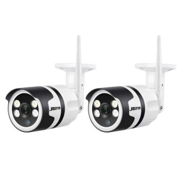 Imagem de ANJ.GG Câmera de Segurança Interna/Externa, Estilo Domo, 1080p HD, Com Alarme, Monitoramento Residencial, H23*2, Wi-Fi/Com Fio, Visão Noturna, AC/DC, Wi-Fi