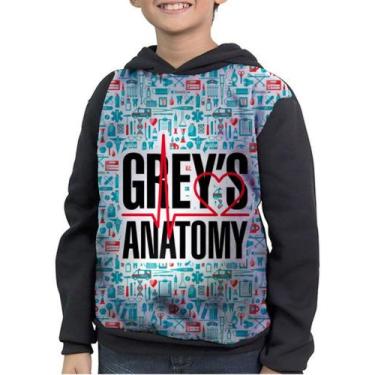 Imagem de Casaco Moletom Infantil A Anatomia De Grey Grey's Anatomy - smoke, Pre