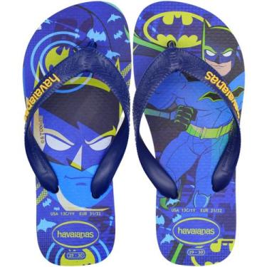 Imagem de Chinelo de Dedo Infantil Havaianas Kids Top Warner Menino, 25/26, Azul