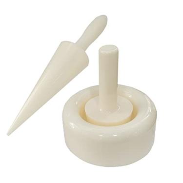 Imagem de Chef Prosentials Kit de molde de cone de sorvete, 3 peças, máquina de fazer rolos de waffle multifuncional, para pizzelles Krumkake cones, molde liso, ferramenta de cozinha