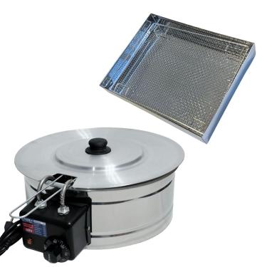 Imagem de Fritadeira Elétrica Industrial Tacho 5L Com Tampa E Escorredor M 220V