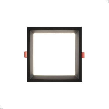 Imagem de Painel De Embutir Led 12W Opus Preto Recuado 3000K Bivolt