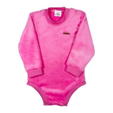 Imagem de Body Básico Fleece Liso Bodie Peluciado Quentinho Bebê - Fofotinhos, R