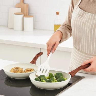 Imagem de Jogo 2 Frigideira Cerâmica Fogão Indução Elétrico Gás - QUALITY HOUSE,