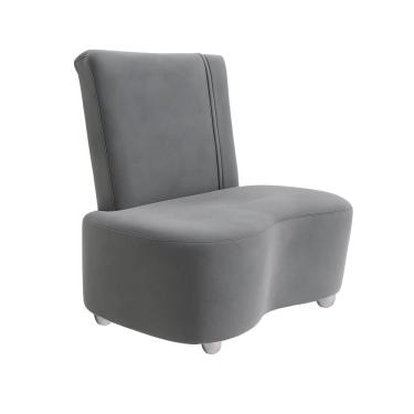 Imagem de Cama Pet Bob Estofada para Cães e Gatos Cinza 56x40cm Liberty Móveis