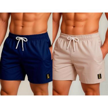 Imagem de Kit 2 Shorts Masculino Treino Academia Praia Premium-Masculino