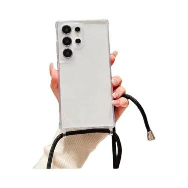 Imagem de Capa Transparente Com Cordão Para Samsung Galaxy S24 Ultra S23 S22 plu