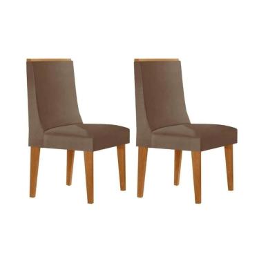 Imagem de Kit 2 Cadeiras Cozinha Dakota Naturalle