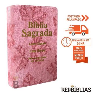 Imagem de Biblia Sagrada Feminina Tem Letras Confortáveis Capa Luxo Popular Folh