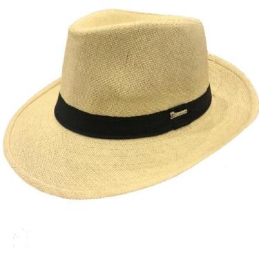 Imagem de Chapéu Panamá OEM Original Aba Larga Tamanho 54 Bege Masculino e Femin