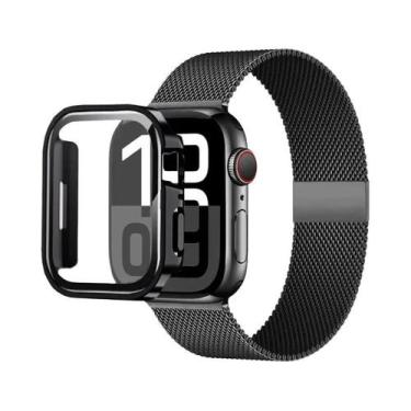 Imagem de Pulseira Milanese Em Ouro, Prata E Estampa De Leopardo Para Apple Watc