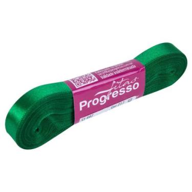 Imagem de Fita De Cetim 10mm 10Mts. Verde Bandeira 217 Fitas Progresso, Verde