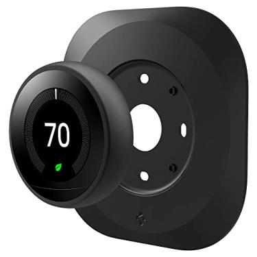 Imagem de Spigen Placa de Parede projetada para Google Nest Learning Termostato - Parent - Preto Fosco