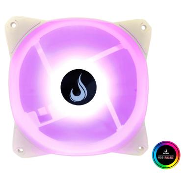 Imagem de Cooler Fan Branco RGB Placa Mãe 12V 120mm RiseMode