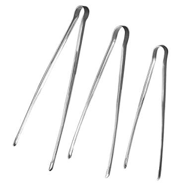 Imagem de UPTALY Conjunto de 3 pinças finas de aço inoxidável (30,5 cm), pinças japonesas para churrasco, pinças Yakiniku espessas, pinça coreana para churrasco, pinça de sushi transportadora, pinça de bacon de