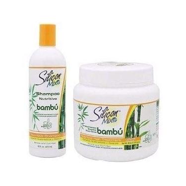 Imagem de Kit Silicon Mix Bambu Shampoo 473ml E Mascara 1020ml