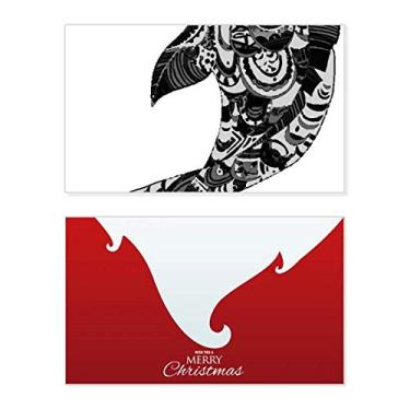 Imagem de China Masterpiece Mountains Rivers Drawing Holiday Holiday Merry Christmas Cartões de parabéns Mensagem de Natal