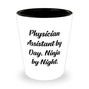 Imagem de Presentes úteis de assistente médico, assistente médico de dia Ninja à noite, belo copo para colegas do chefe