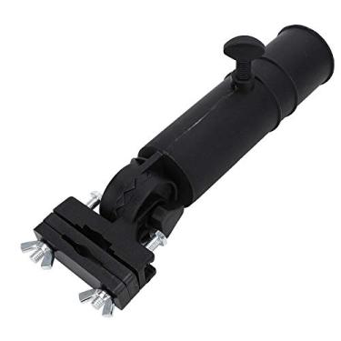 Imagem de Suporte de guarda-chuva de carrinho universal preto de plástico ajustável, suporte de guarda-chuva de vários ângulos sólidos, para fixar guarda-chuva, carrinho de empurrar ferramentas de proteção