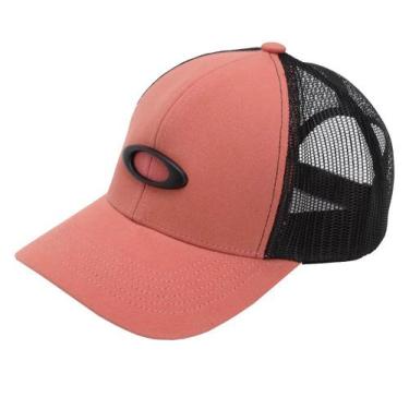 Imagem de Boné Oakley Aba Curva Mod Metal Ellipse Trucker Hat Pink Dust