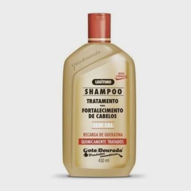 Imagem de Shampoo Fortalecimento Quimicamente 430 ml Gota Dourada