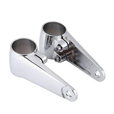 Imagem de Keenso 2 suportes universais de montagem de garfo dianteiro para suporte de montagem lateral de farol de motocicleta para 35 mm-41 mm