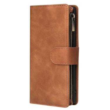 Imagem de Para Samsung S23 Ultra A54 A53 Flip Case Zíper Couro Book Para Galaxy A34 A13 A33 A23 A73 A 53 52 S 23 M 32 12 04 Capa Carteira, Castanho, Para M32 5G (SM, M326)