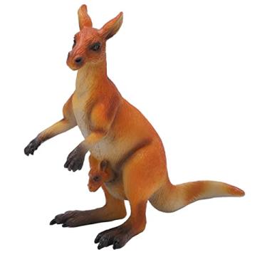 Imagem de Kangaroo Model, High Simulation Wild Animal Model Vivid Animal Figurine Teaching Aids Model Home Decoration Model Kangaroo Figures