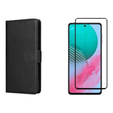 Imagem de Capa Case Carteira Flip+Película Samsung Galaxy M54 Preto