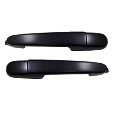 Imagem de PT Auto Warehouse HY-3236P-RP - Maçaneta externa externa externa, preto com primer - sem base, par traseiro esquerdo/direito