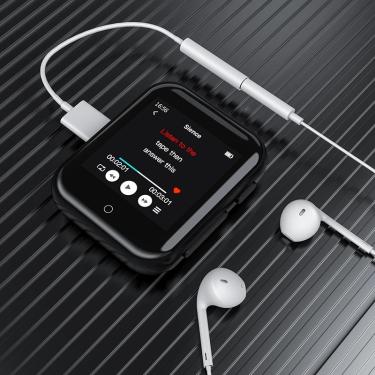 Imagem de RUIZU-M8 MP3 Player com Bluetooth Touch Screen  Lossless Music Player  Mini Run Walkman  Rádio FM