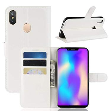 Imagem de LEAGOO S9 Capa, carteira flip de couro PU premium com compartimento para cartão, suporte e fecho magnético [capa interior TPU à prova de choque] Compatível com LEAGOO S9