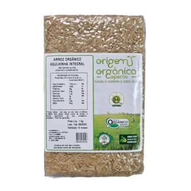 Imagem de Kit 3X: Arroz Agulhinha Longo Integral Vácuo Origem Orgânica 1kg
