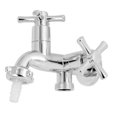 Imagem de Torneira Dupla Máquina de Lavar de Metal Tipo Deca Docol para Lavanderia Tanque