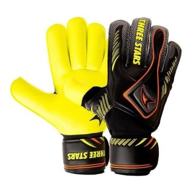 Imagem de Luva de Goleiro Three Stars Ace - Adulto - Amarelo Cítrico-Masculino