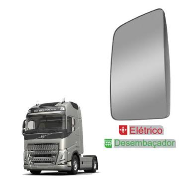 Imagem de Retrovisor p Volvo FH 2015 a 2021 LE c Desembaçador Elétrico - Fabbof