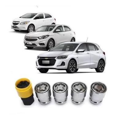 Imagem de Trava Parafuso Porca Antifurto De Rodas Onix / Prisma / Cruze / Cobalt