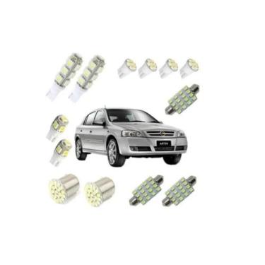 Imagem de Kit Lâmpadas Led Astra Pingo Teto Ré Luz Torpedo Placa - Blue Lion