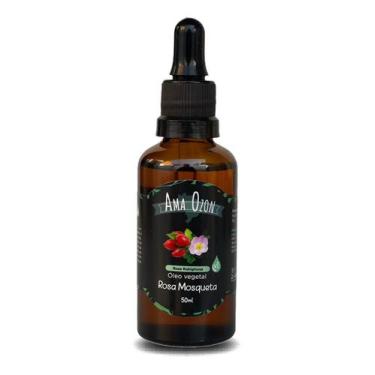 Imagem de Rosa Mosqueta Óleo Vegetal Puro e Natural 50ml Amaozon Para Rosto Corp