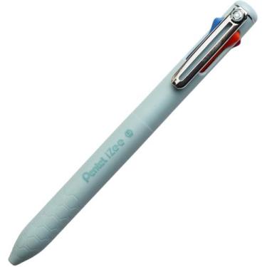 Imagem de Caneta Esferográfica Retrátil 0,7mm Izee 4 Cores Azul Claro Pentel