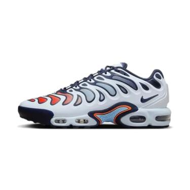 Imagem de Nike Tênis masculino Air Max Plus Drift (FD4290-004, cinza futebol/azul aquário/laranja total), Cinza futebol/azul aquário/laranja total, 41